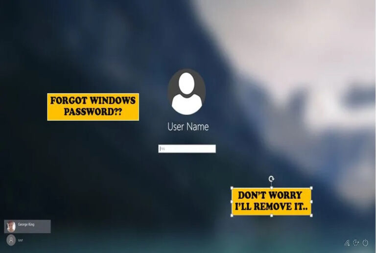 Remove windows 10, windows 11 forgotton password, reset password removal, forget password login services